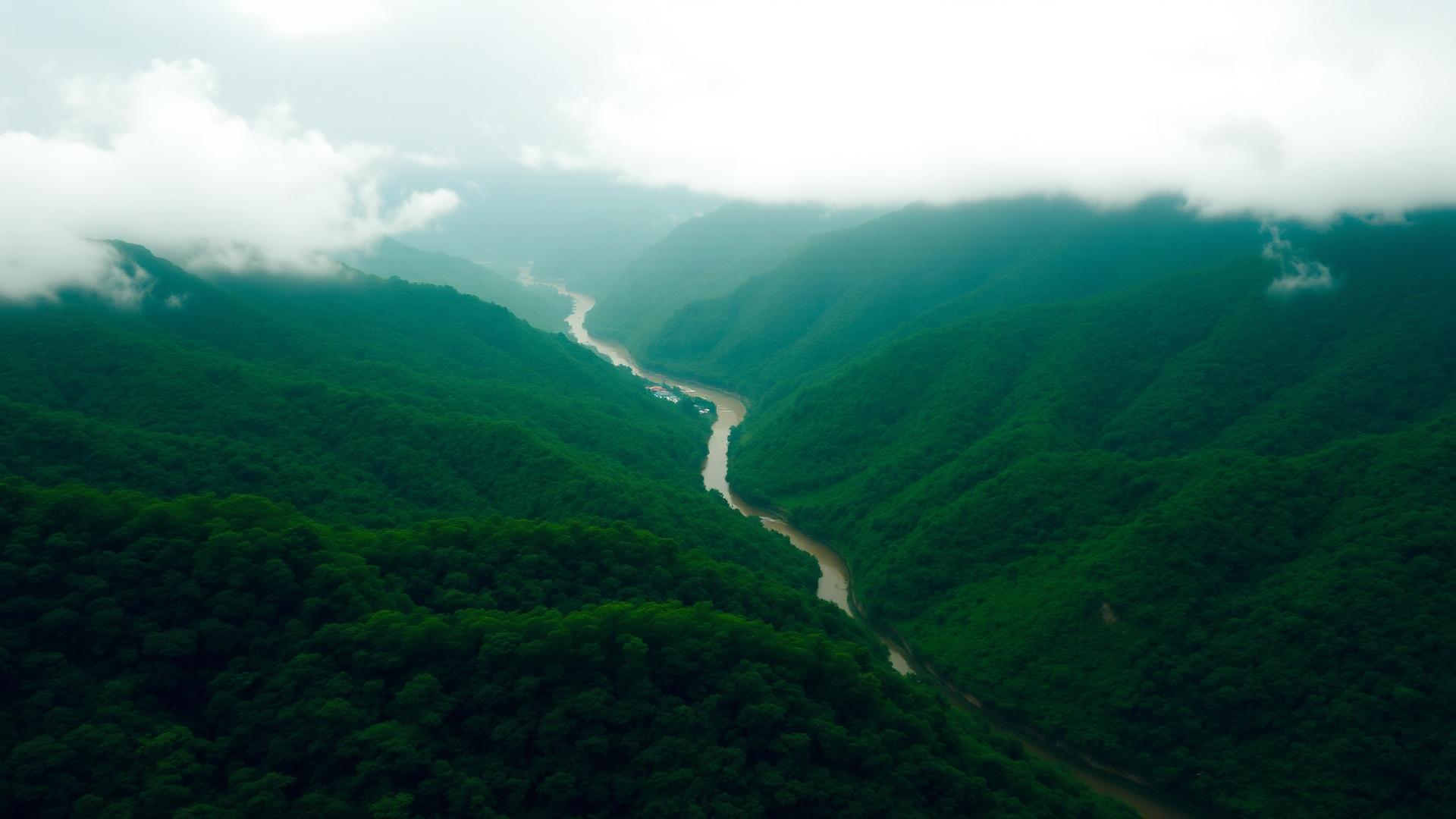 Monsoon in the hill regions of Bangladesh